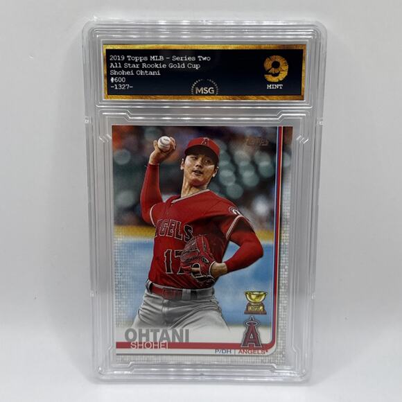 2019 Topps Shohei Ohtani #600 Topps Rookie Gold Cup Graded 9 Angels Dodgers - Picture 1 of 2